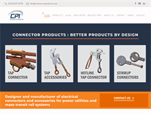 Tablet Screenshot of connectorproducts.com